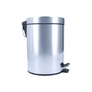 Importclick - Papelera Basurero Pedal 3 Litros Acero Inoxidable