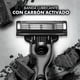 thumbnail image 5 of Repuesto para Máquina de Afeitar Mach3 con 3 Hojas carbón, Un, 5 of 6