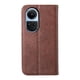 thumbnail image 2 of Funda Flip FOXDOCK para OPPO Reno 10 5G , Estilo Billetera con Diseño Rombo, Correa de Mano y Soporte, Uso Diario, 2 of 6