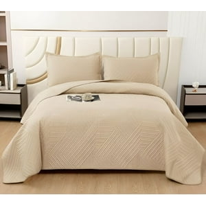 Imac Hogar - Quilt De Lujo Cubrecama Verano King - Super King Beige