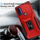 thumbnail image 2 of Funda Armada para Motorola Moto G Pure 2021 con Tapa Deslizante y Soporte Magnético Giratorio Rojo, 2 of 5