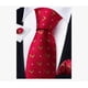 thumbnail image 2 of Set Corbata, Pañuelo Y Colleras Rojo, 2 of 3