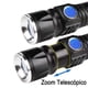 thumbnail image 5 of Linterna Led Con Zoom Recargable Puerto Usb Con Alto Alcance negro, 5 of 10