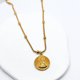 thumbnail image 2 of Collar Sagrado Corazón En Acero Inoxidable Puntitos, Regalo Dorado, 2 of 4