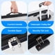 thumbnail image 4 of Luggage Simple Deluxe Carry On de 20 pulgadas con ruedas giratorias, color blanco, 4 of 7