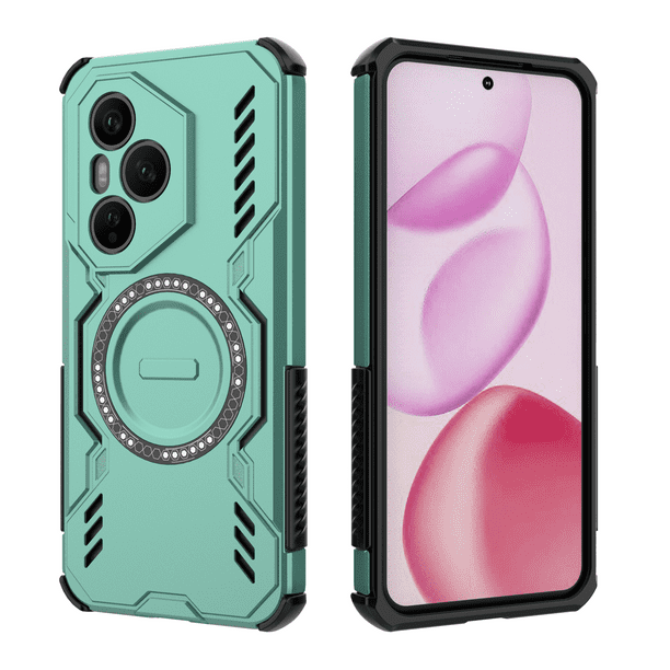 Funda FOXDOCK para Honor 400 Pro 5G , magnética, resistente a golpes, con soporte, unisex, carga inalámbrica