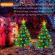 thumbnail image 2 of Pack de 2 árboles de Navidad solares de 3,6 pies con 100 luces de copos de nieve, 2 of 3