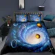 thumbnail image 1 of Starry Sky Galaxy Duvet Cover Outer Space Bedding Set For Boys Girls Teen Microfiber Cosmos Solar System Planet Comforter Cover Bed Sheets, 1 of 5