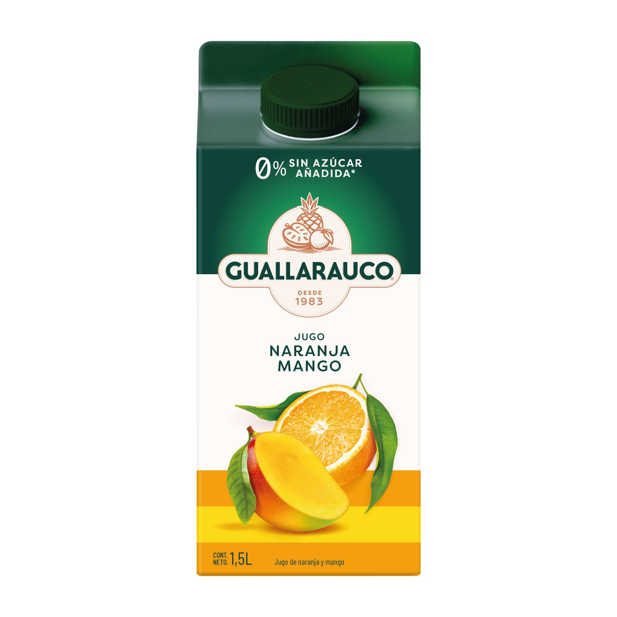 Jugo Naranja Mango 1.5 Litros 1500 ml Guallarauco