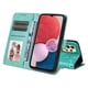 thumbnail image 3 of Funda tipo cartera FOXDOCK para Samsung Galaxy A13 4G , diseño girasol en relieve, cuero PU, cierre magnético, soporte y tarjetero, 3 of 5