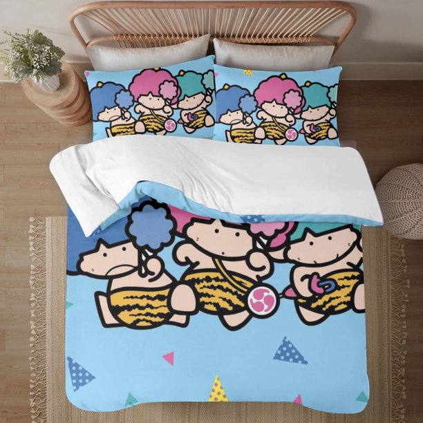 Goropikadon 3-Piece Bedding Set For Kids Boys Girls Adult Cartoon Warm Cute Fashion Holiday Present Gift Bed Sheets