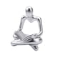 thumbnail image 1 of Estatuilla Humana De Estatua De Pensador Abstracto Coleccionable Para Estantería De Boda Argent, 1 of 5