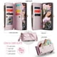 thumbnail image 3 of CaseMe Funda de Cuero for iPhone 16 Plus de 6.7 Pulgadas con Billetera [Bloqueo RFID] con Ranura para Billetes con Zíper y 10 Tarjeteros, Correa de Hombro y Muñeca Magnética de Cuero PU Suave, Funda, 3 of 13