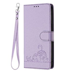 Funda Tipo Cartera Foxdock Para Oppo Reno 11 Pro 5G Con Soporte, Ranuras, Rfid, Diseño De Gato