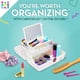 thumbnail image 2 of Organizador de maquillaje Caboodles On-The-Go Girl White Opal, 2 of 7