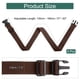 thumbnail image 2 of Uxcell 4 Piezas Correas de Equipaje para Maletas, Correa Conectora de Equipaje Ajustable con Hebilla Accesorios de Equipaje para Maleta de Viaje, Marrón Oscuro, 2 of 7