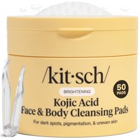 Almohadillas Exfoliantes Kitsch Con Ácido Kójico Y Cúrcuma, 50 Unidades