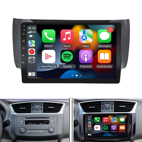 Estéreo para Nissan Sentra 2013‑2017 – Radio, CarPlay inalámbrico y Android Auto, 2 GB + 32 GB