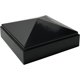 thumbnail image 1 of Remate para poste Decorex Hardware 7,5 x 7,5 cm de aluminio negro, 1 of 9