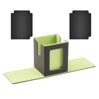 Magideal - Caja Para Baraja De Cartas, Colección De Cartas, Regalo, Exhibición, Juego De Cartas, Resistente, De Poliuretano Magnético. Verde