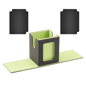 Magideal - Caja Para Baraja De Cartas, Colección De Cartas, Regalo, Exhibición, Juego De Cartas, Resistente, De Poliuretano Magnético. Verde