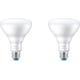 thumbnail image 2 of Bombilla LED inteligente WiZ 65W Eq. Luz diurna BR30 (5000 K), 650 lúmenes, paquete de 2, 2 of 7