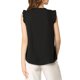 thumbnail image 3 of INSPIRE CHIC Blusas de Trabajo sin Mangas con Volantes para Mujer, Cuello en V, Talla M, Negro, 3 of 8