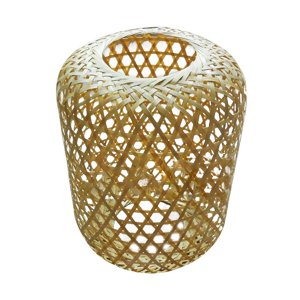 Ioensy - Lámpara De Bambú Tejida A Mano Cubierta De Lámpara De Techo Para Lámpara Colgante