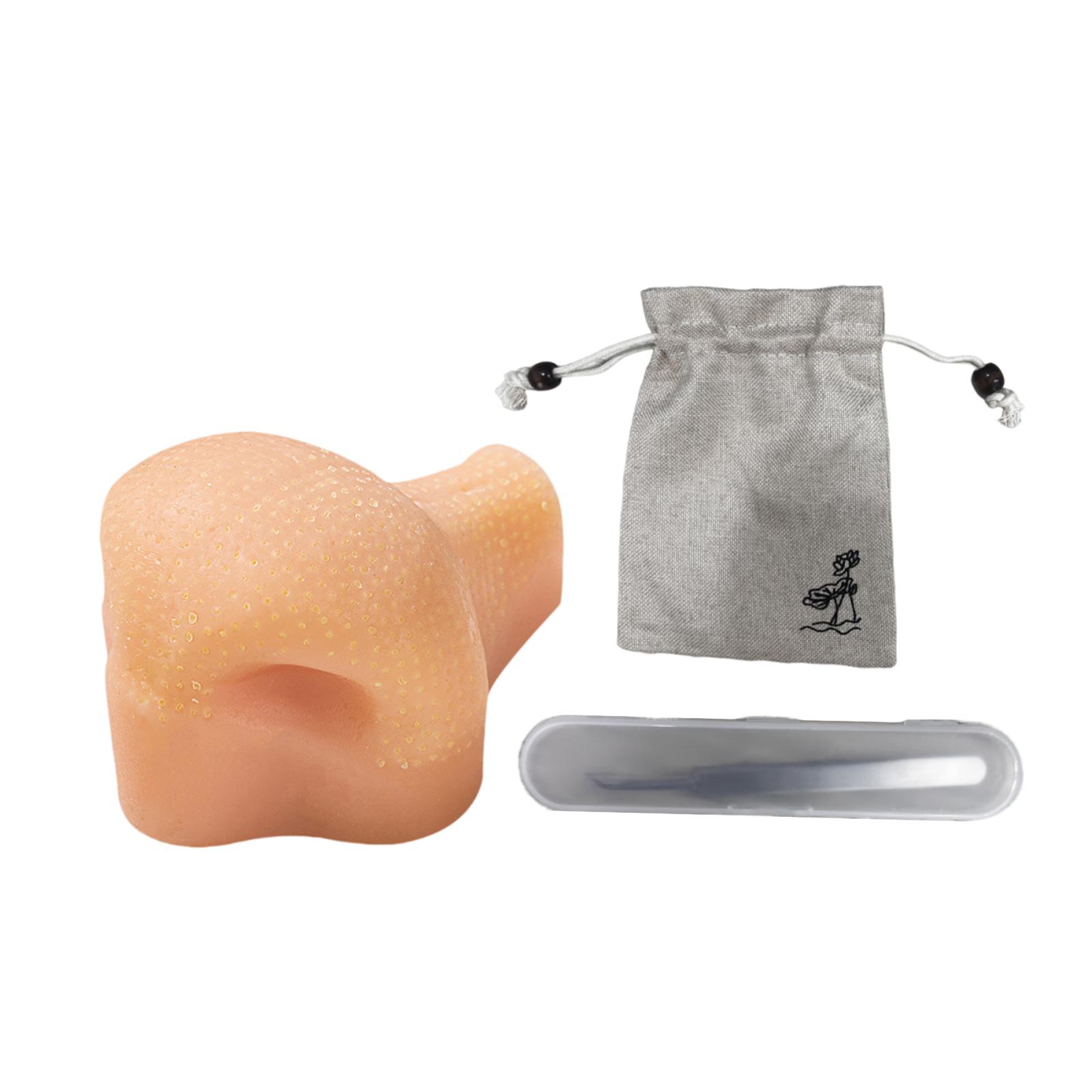 Magideal - Juguete Nariz Fresa Extracción Espinillas Herramienta Removedor Manualidad Sensitiva Material Lavable Silicona Adecuado Para Regalo Diversión Oficina