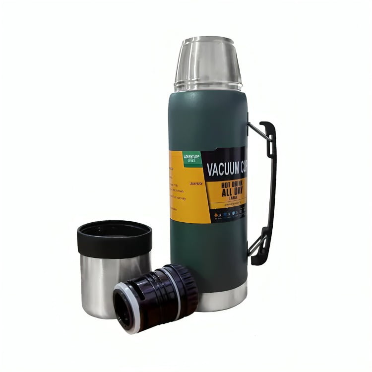 Genérico - Termo Acero Inoxidable Capacidad 1000ml Agua Fria Y Caliente