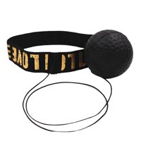 Magideal - Pelota De Boxeo, Diadema, Equipo De Boxeo Mma, Mejora La Velocidad De Reacción, Ejercicio, Pelota De Boxeo En Cuerdas Para Practicar Golpes, Entrenami Bola Negra