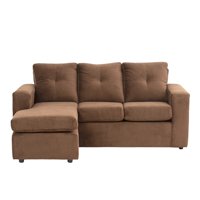 Muebles América - Seccional Emilia Felpa Chocolate