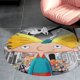 thumbnail image 4 of ¡Oye Arnold! Alfombra Redonda de Felpa Coral, Antideslizante, No Desprende Pelusas, Lavable y Duradera para Salón, Dormitorio y Habitación de Niños 60cm, 4 of 6
