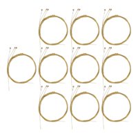 Magideal - 10 Juegos De Cuerdas De Guitarra Acústica, Cuerdas De Guitarra Instrumentos Musicales Cuerdas De Guitarra Clásica 6 Cuerdas/Juego, Para Artistas Intér Dorado