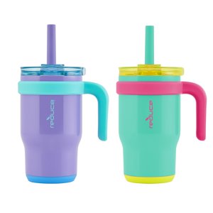 Vaso Reduce Coldee De 400 Ml Con Asa Para Niños, Paquete De 2 Unidades, Acero Inoxidable