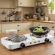 thumbnail image 1 of Cocina Eléctrica 2 Platos 2000W Cocinilla Portátil Blanco, 1 of 9