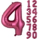 thumbnail image 1 of Globo de Foil Número 4 Yeodong 102 cm Burdeos, 1 of 7