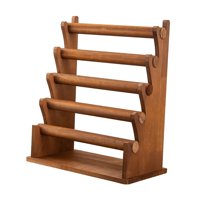 Magideal - Estante Desmontable Para Soporte De Joyería, Soporte De Exhibición Para Pulsera De Joyería, Colgador De Collares, Soporte De Pulsera De Madera Para El , 5 Niveles