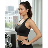 Flix Spa - Peto Sujetador Elasticado Mujer Espalda Detalle Estilo Deportivo