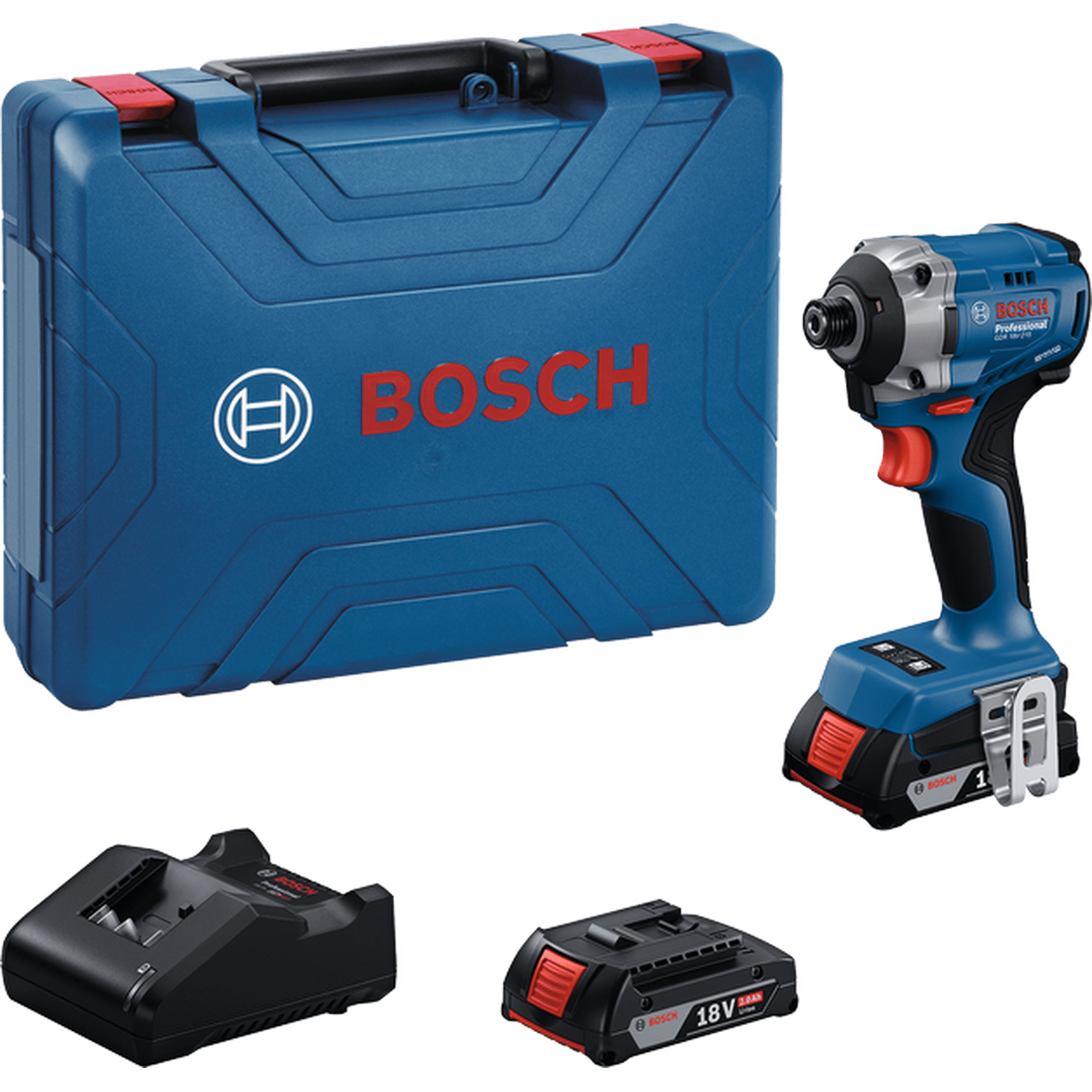 Kit Atornillador De Impacto Bosch Gdr 18v Potencia Real 215nm | Brushless Profesional | Azul