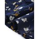 thumbnail image 5 of INSPIRE CHIC Blusa de Mujer con Estampado Floral, Escote en V, Mangas Acampanadas, Dobladillo Fruncido, Azul Amarillo M, 5 of 5