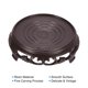 thumbnail image 3 of Soporte de exhibición para macetas Uxcell, base redonda de bonsái estilo madera de imitación de 4.5" de diámetro, decoración del hogar, negro, 3 of 7