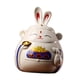 thumbnail image 2 of Rabbit Piggy Bank Collection Escultura Adorno Para La Decoración Del Hogar De Año Nuevo Blanco, 2 of 3