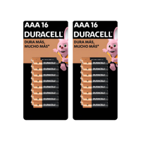 Pack 32 Pilas Duracell Aaa, (2 X 16 Pilas, Batería Triple A)