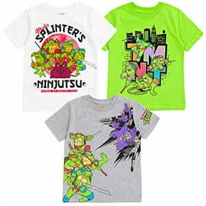 Camiseta De Manga Corta Teenage Mutant Ninja Turtles Para Niños