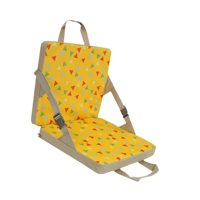 Ioensy - Cojín De Asiento Plegable Silla Plegable Para Gimnasio Al Aire Libre Estadio Accesorio De Camping Amarillo