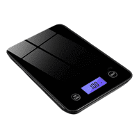Balanza Pesa Digital Belug Cocina Gramera Cubierta Vidrio 5 Kilos Color Negro