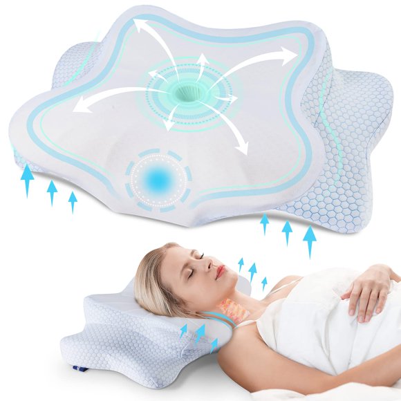 Almohada Cervical DONAMA de Espuma de Memoria con Soporte Ergonómico
