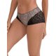 thumbnail image 5 of INSPIRE CHIC Bragas para Mujer Regreso a Clases Encaje Levantamiento de Glúteos Control de Abdomen Tiro Medio Transpirables Cobertura Completa Boyshorts L Marrón Claro, 5 of 5