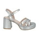 thumbnail image 1 of Sandalia Mujer Plateado Lissa Police, 1 of 3